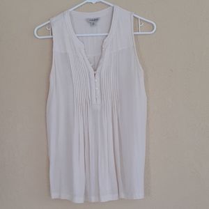 LUCKY brand 🥰 cream XS sleeveless blouse